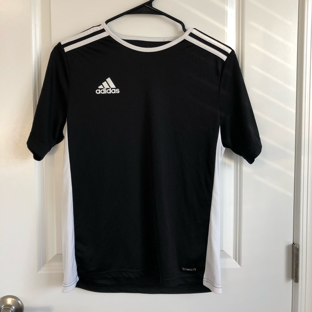 black and white adidas climalite t shirt